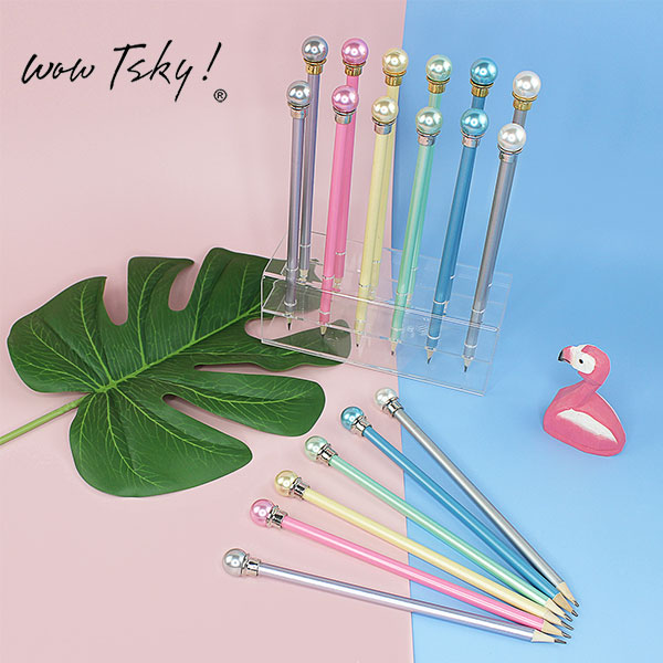 2021 New Stationery Creative Pearl Topper Pencil TK-PC08