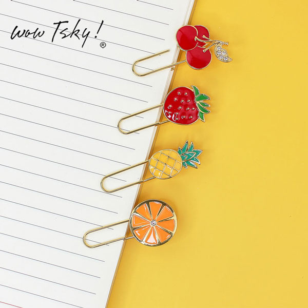 High Quality Fruit Charm Paperclip for Bookmark TK-PP01