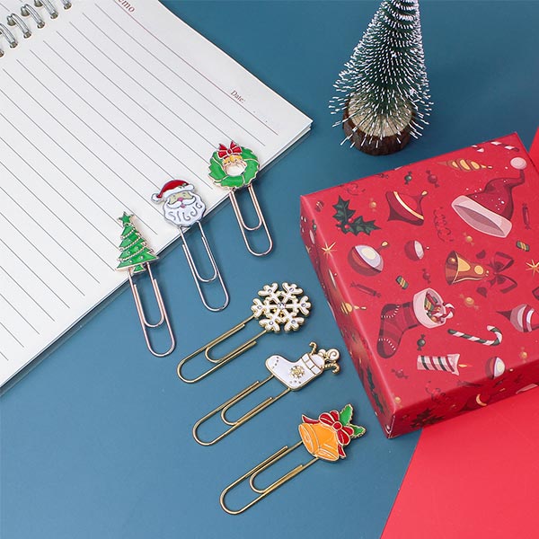 Popular Gold Plated Christmas Paperclips TK-PP04