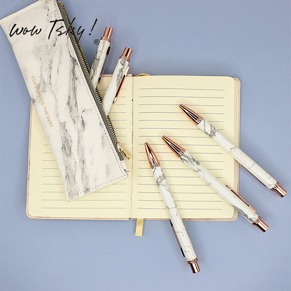 Popular Marble Print Metal Click Ballpoint Pen TK-BP03