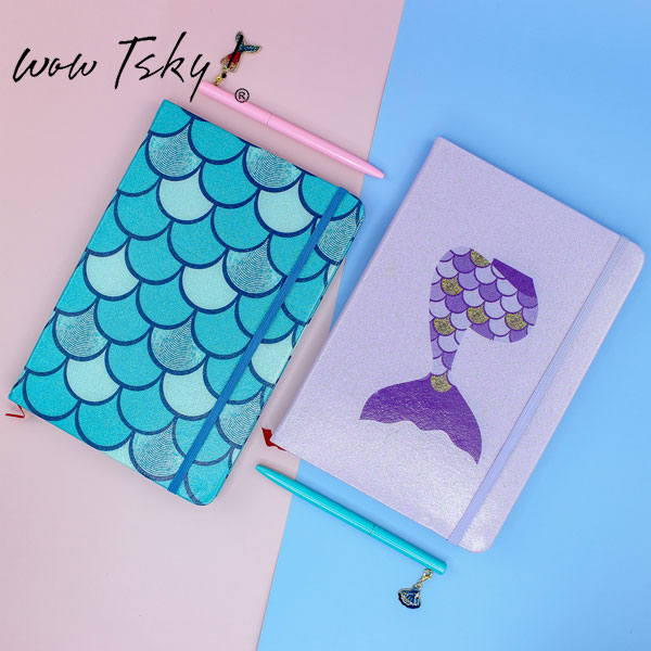 Custom A5 Shining Glitter Mermaid Notebook for Kids TK-SL08