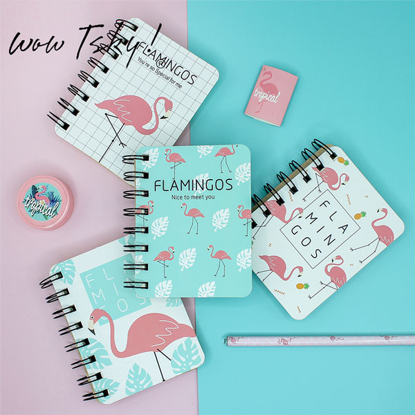 Fashion Flamingo Mini Cute Spiral Notebook TK-AM12