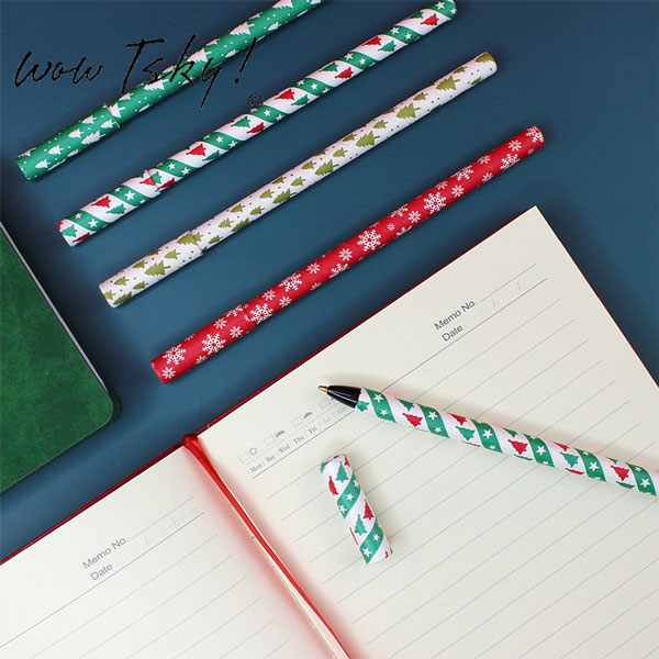 Promotional Christmas Stationery Eco Friendly Paper Pen TK-CM08