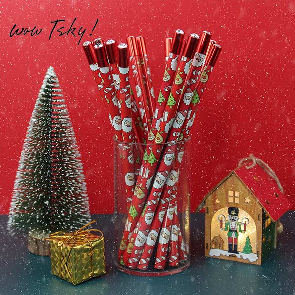 TSKY Christmas Gift Full Color Printing Crystal Pencil TK-CM06