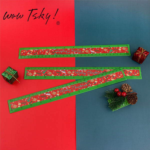 Xmas Design Sticker 30CM Long Ruler TK-CM05