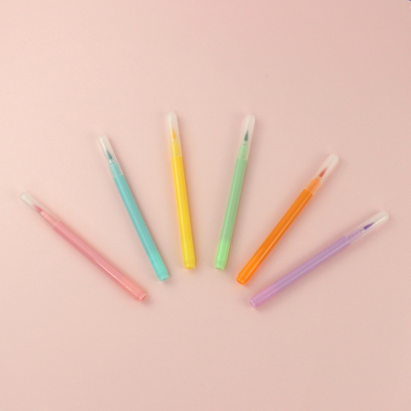 Good Quality 6 Pastel Color Marker Pen Set TK-HL01