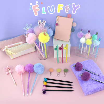 Fluffy and cute stationery