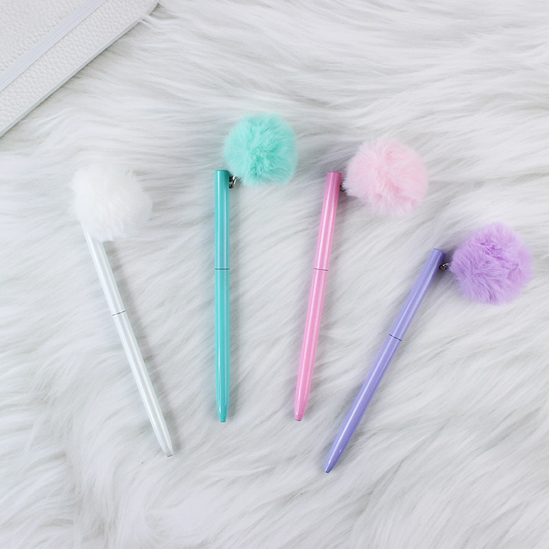 Promotional Gift Pastel Pen with Fluffy Pompom TK-BP14