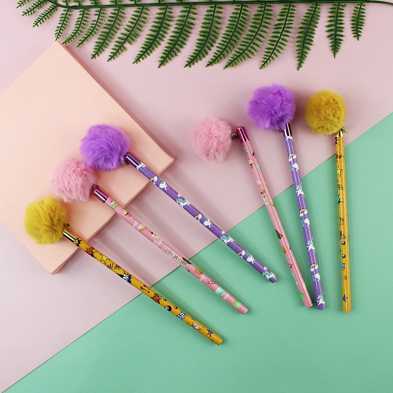 2021 New Stationery Gift Pencil with Pompom TK-PC21