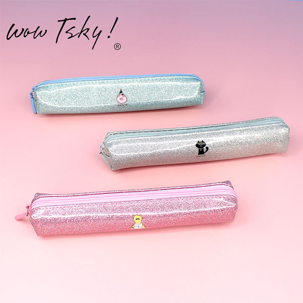 Shiny Glitter Cartoon Pencil Pouch For Kids TK-PB07