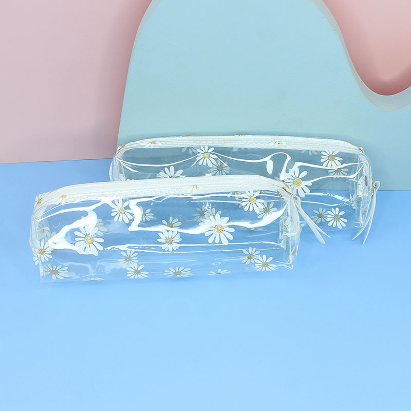 Lovely Transparent Pencil Case Large Capacity Clear PVC Pencil Case TK-PB13