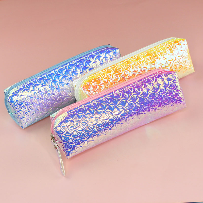 Fancy Mermaid Pencil Case Colorful Laser Pencil Bag for Children TK-PB16